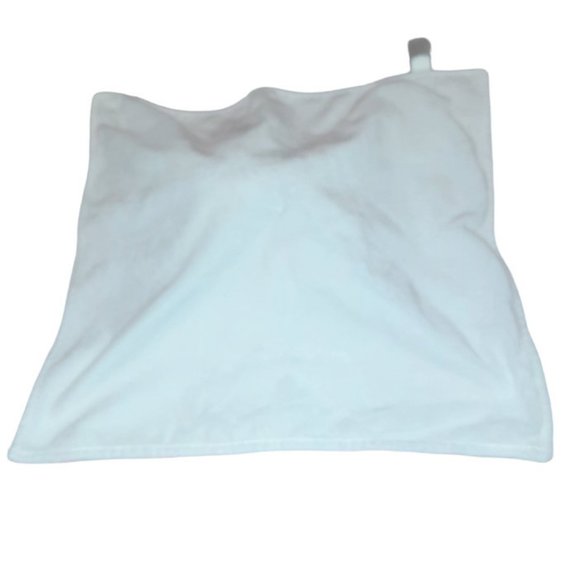 Carter's Plush Elephant Pink & White Chevron Zig Zag Security Blanket Lovey - Picture 3 of 4